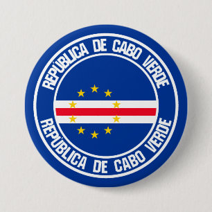 Cape Verde Round Emblem 7.5 Cm Round Badge