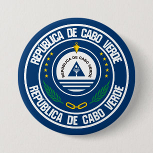 Cape Verde Round Emblem 7.5 Cm Round Badge