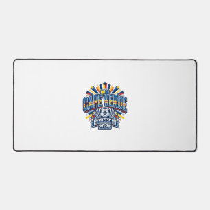 Cape Verde Soccer 2026 Soccer Bold Country Typogra Desk Mat