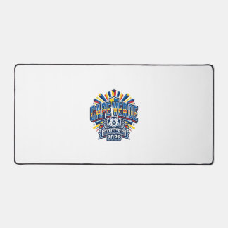 Cape Verde Soccer 2026 Soccer Bold Country Typogra Desk Mat