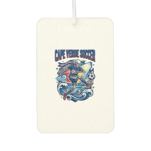 Cape Verde Soccer Skeleton Striker Nations Premium Car Air Freshener