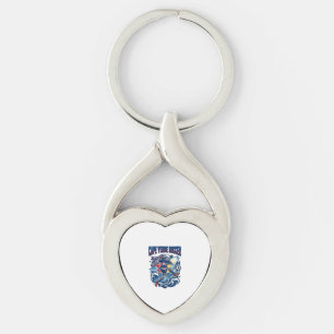 Cape Verde Soccer Skeleton Striker Nations Premium Key Ring