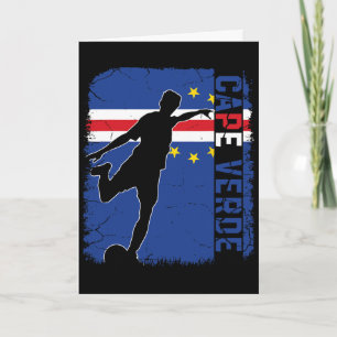 Cape Verde Soccer Team Cape Verde Flag Jersey Foot Card