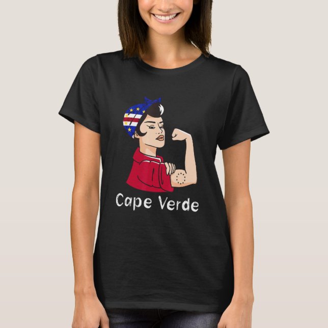 Cape Verde Strong Cape Verdean Roots Woman Scarf M T-Shirt (Front)