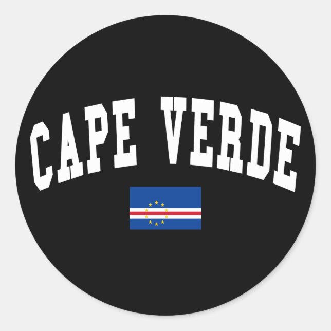 Cape Verde Style Classic Round Sticker (Front)