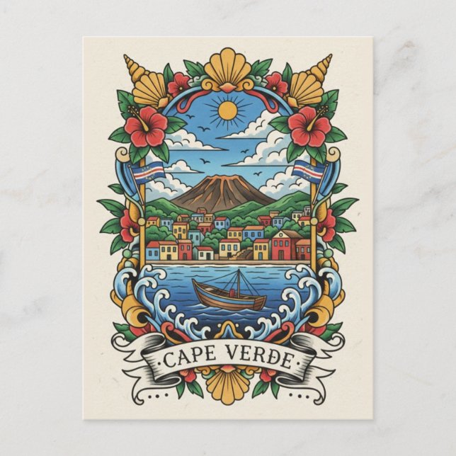 Cape Verde Travel Postcard (Front)