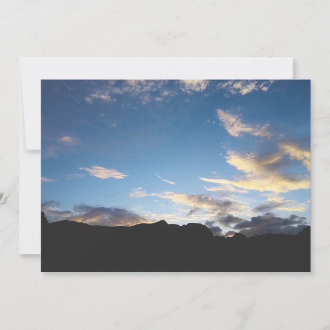 Cape Verde Twilight Nature Photography Card (Front)