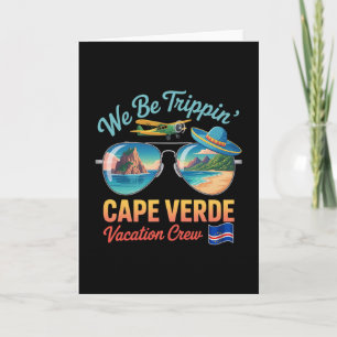 Cape Verde Vacation Cabo Verde Flag Pride Verdian Card