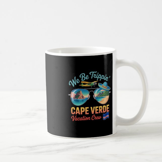 Cape Verde Vacation Cabo Verde Flag Pride Verdian  Coffee Mug (Right)