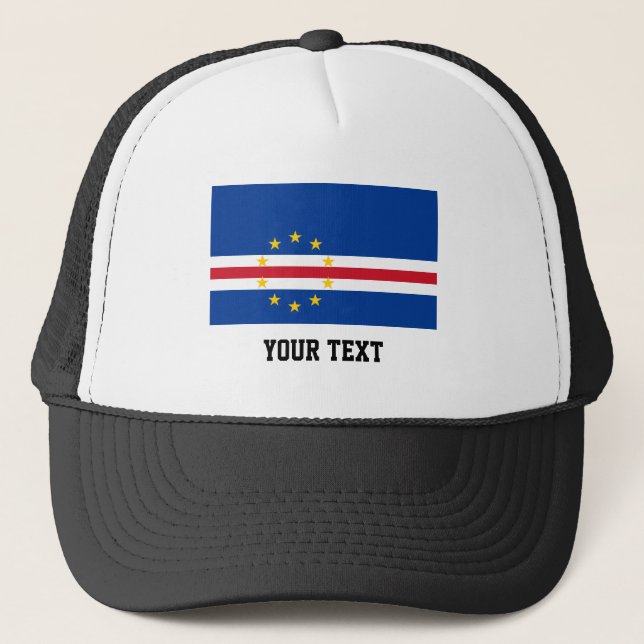 Cape Verdean flag Trucker Hat (Front)
