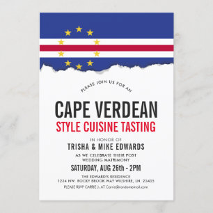 Cape Verdean Themed Cuisine   Party Flag Invite