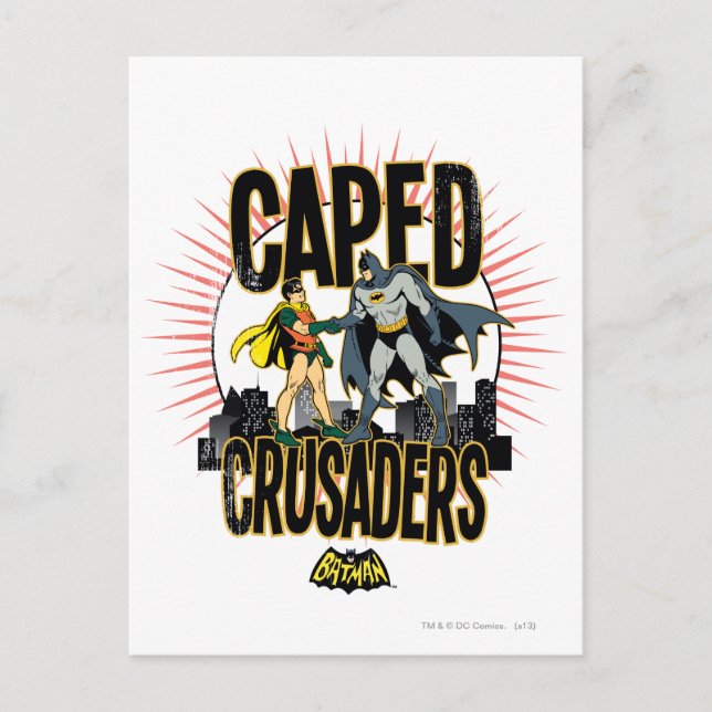 Caped Crusaders Graphic Postcard (Front)