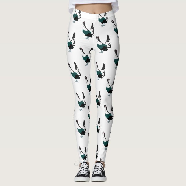Capercaillie bird Art  Leggings (Front)