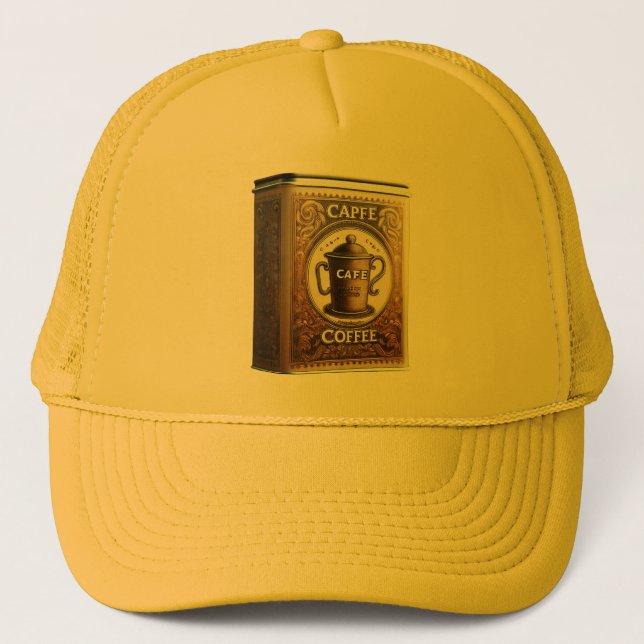 Capfe Coffee Co. Old Fashioned Coffee Tin Trucker Hat (Front)