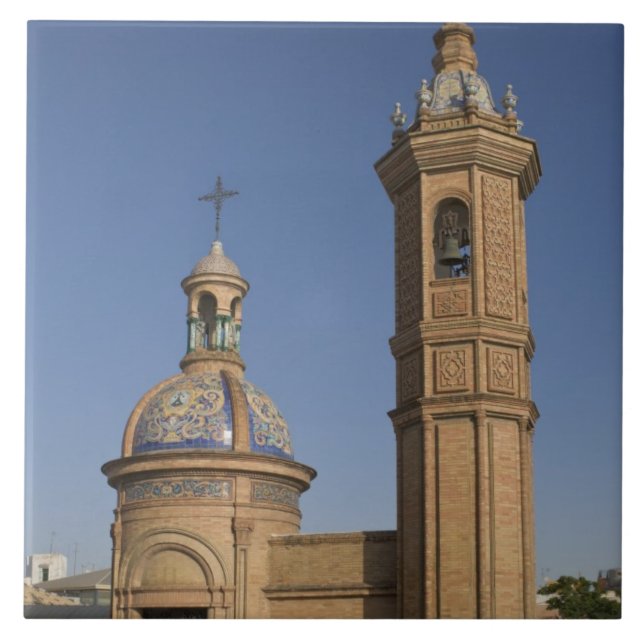 Capilla del Carmen, Seville, Spain Ceramic Tile (Front)