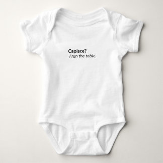 Capisce Baby Bodysuit | Funny Italian Attitude