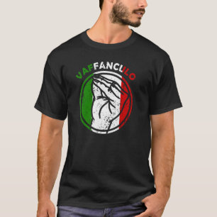 Capisci Vaffanculo Italian Flag Hand Gesture T-Shirt