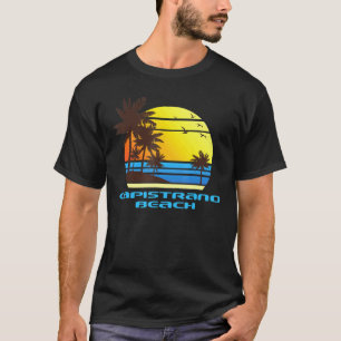 Capistrano Beach Surf Sail Sunset Palms Ocean Bay  T-Shirt