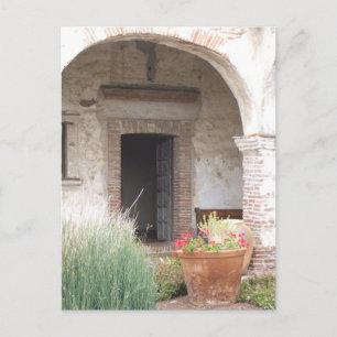 Capistrano Mission Doorway postcard