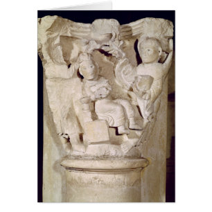 Capital a relief depicting