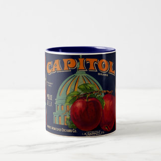Capital Apple Label Sacramento Two-Tone Coffee Mug