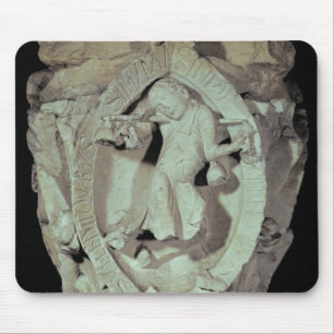 Capital depicting the Fourth Key of Plainsong Mouse Pad