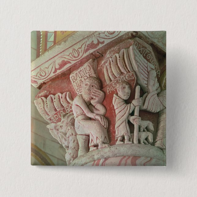 Capital from the chancel from 'Babilonia 15 Cm Square Badge (Front)