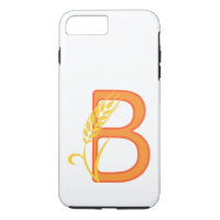 Capital letter B floral monogram