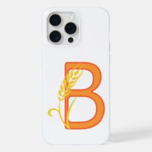 Capital letter B floral monogram iPhone 15 Pro Max Case