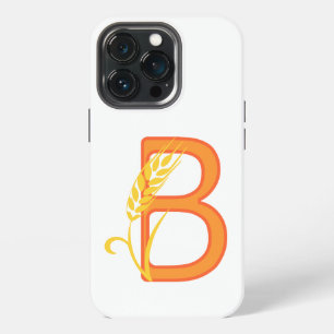 Capital letter B floral monogram iPhone 13 Pro Case