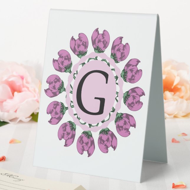 Capital letter G floral monogram (In SItu (Wedding))