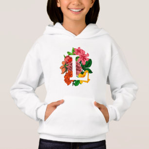 Capital letter L floral monogram