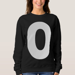Capital O Bold Alphabet Letter Monogram Uppercase  Sweatshirt