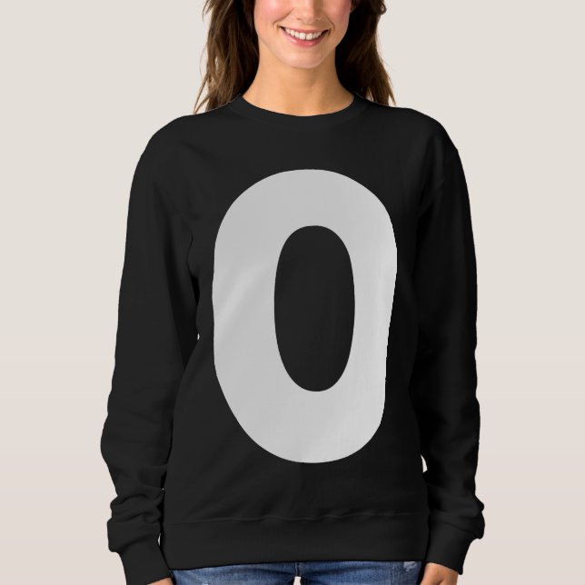 Capital O Bold Alphabet Letter Monogram Uppercase  Sweatshirt (Front)