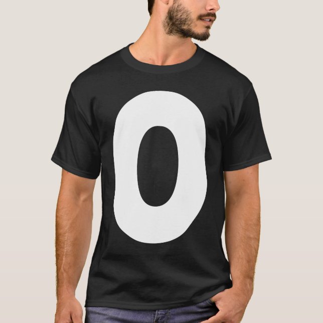 Capital O Bold Alphabet Letter Monogram Uppercase  T-Shirt (Front)