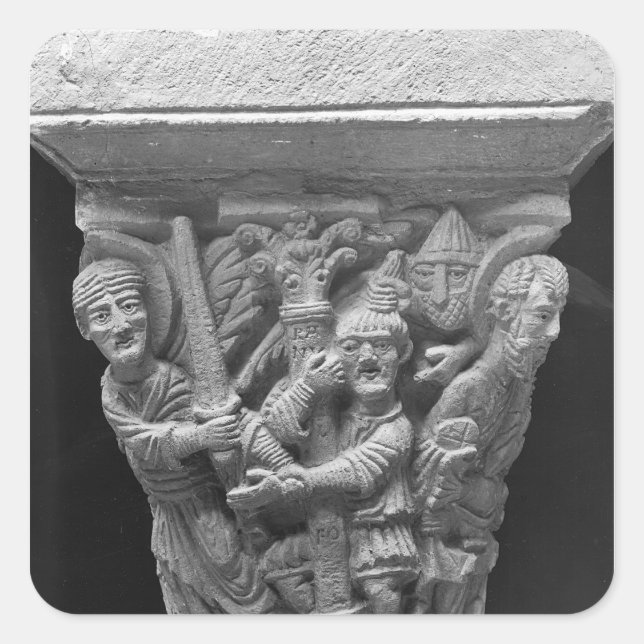 Capital of a column square sticker (Front)