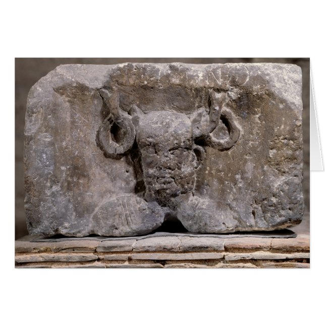 Capital of the Nautes Pillar depicting Cernunnos (Front Horizontal)