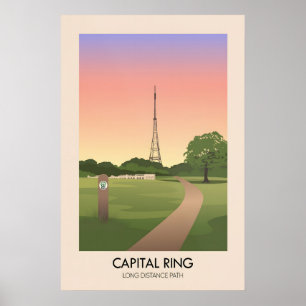 Capital Ring Long Distance Path Travel Poster