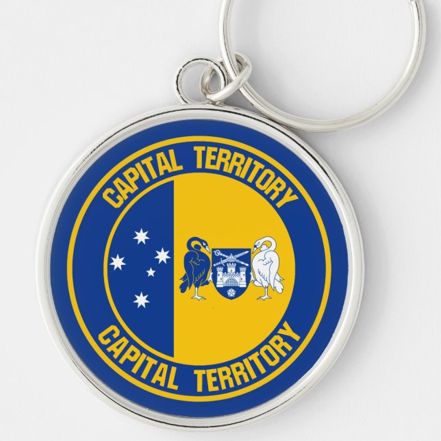 Capital Territory Round Emblem Key Ring (Front)