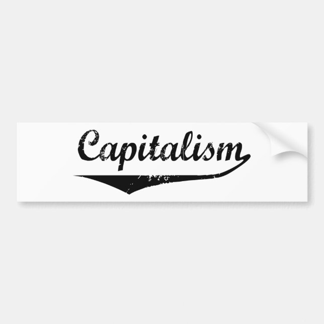 Capitalism Bumper Sticker (Front)