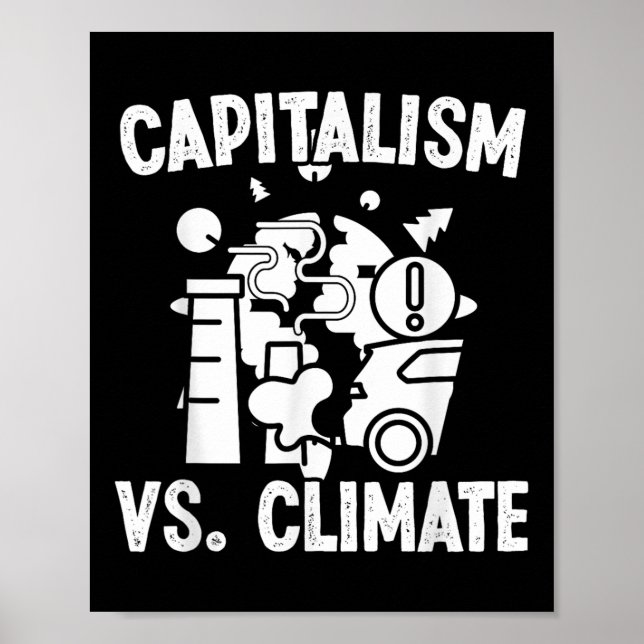 Capitalism Vs Climate Environmental Protection Acc Poster (Front)