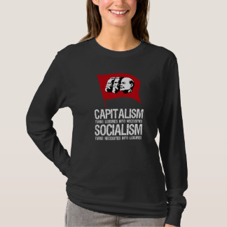 Capitalism Vs Socialism  Anti Communist  Pro Capit T-Shirt