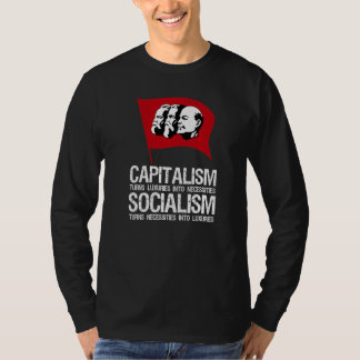Capitalism Vs Socialism  Anti Communist  Pro Capit T-Shirt