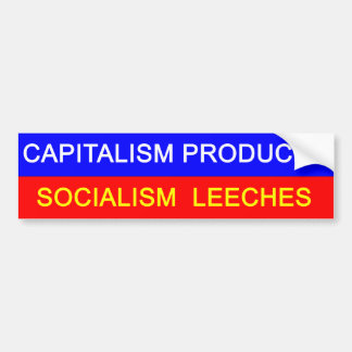 Capitalism vs Socialism Bumper Sticker