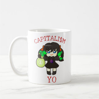 Capitalism Yo - Anime Money Girl Hustle  Coffee Mug