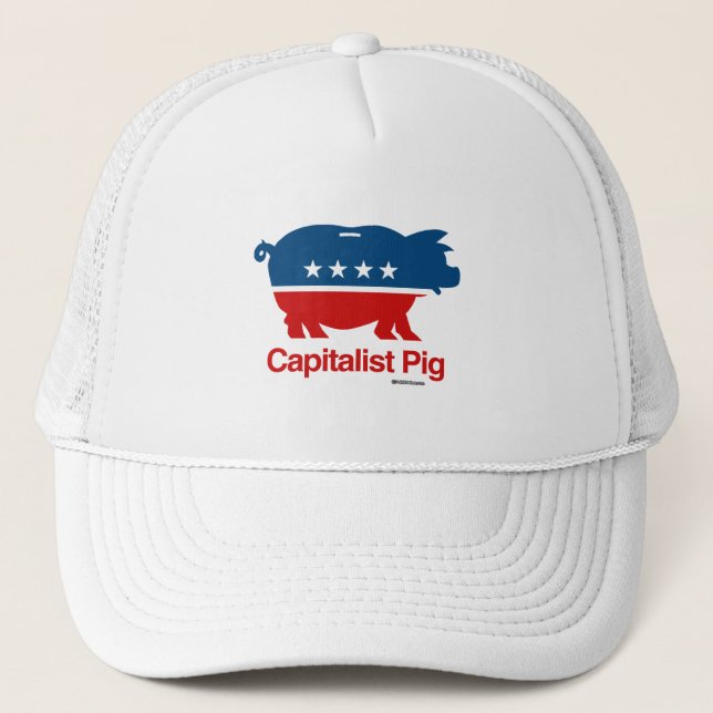 Capitalist Pig Trucker Hat (Front)