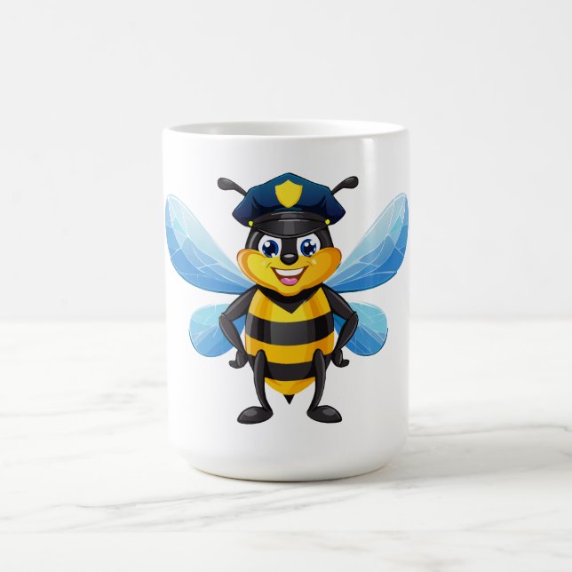 Capitan bee with police hat coffee mug (Center)