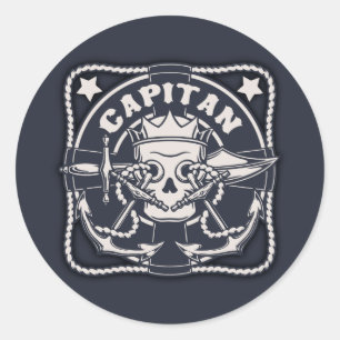 Capitan Classic Round Sticker