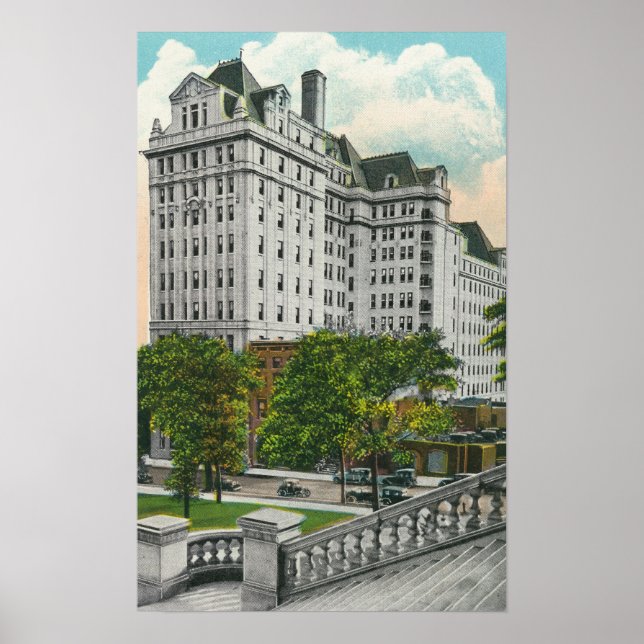 Capitol Approach View of NY Telephone Co. Bldg Poster (Front)