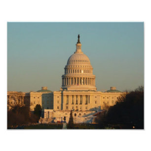 Capitol at Christmas Washington DC Holiday Photo Print